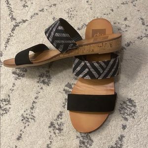 Dolce Vita black & white tan sandal